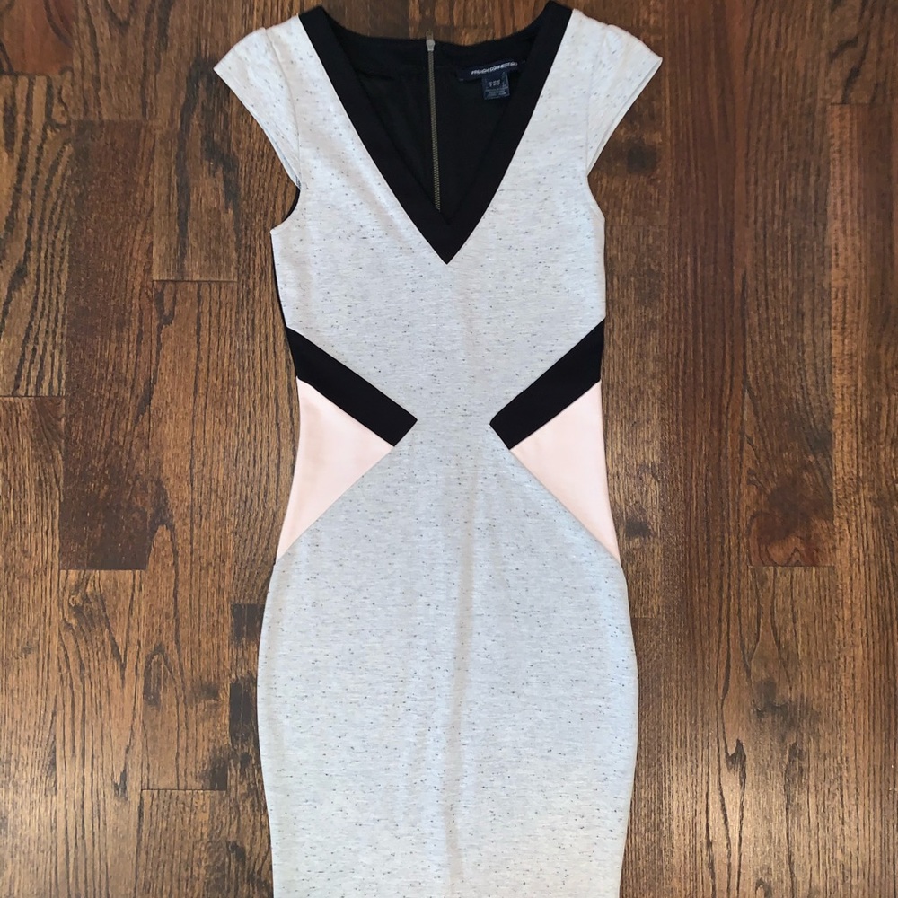 French Connection Colorblock Fitted Dress